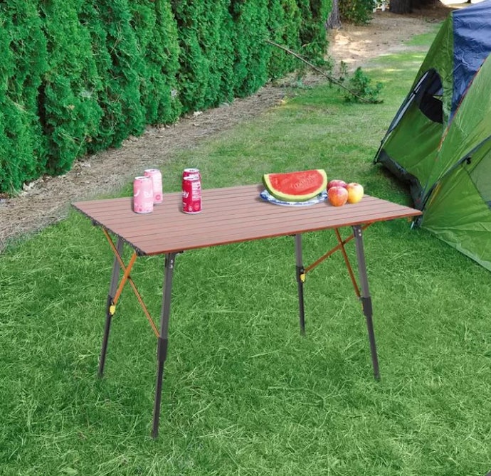 コストコ ティンバーリッジ アルミニウム製キャンプテーブルをレビュー コストコ ティンバーリッジ アルミニウム製キャンプテーブルをレビュー