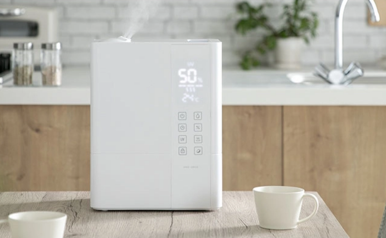 モダンデコ　UV除菌機能付きハイブリット加湿器　jxh003j ホワイト 6.5L ダブル除菌 ハイブリッド式 UVライト+ヒーター除菌機能付き