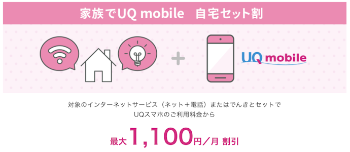 au/UQ mobileユーザーはスマホ代が割引に