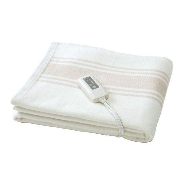 ★【ｉｉｆｕｒｏ】ゼンケン オーガニックコットン 電気毛布 ゼンケン/電気掛敷オーガニックコットン毛布 -電気毛布で、冷えた足先