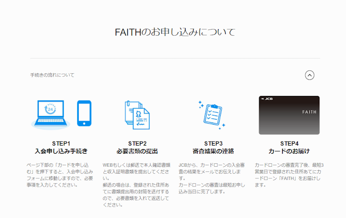JCB CARD LOAN FAITHの申込方法をチェック