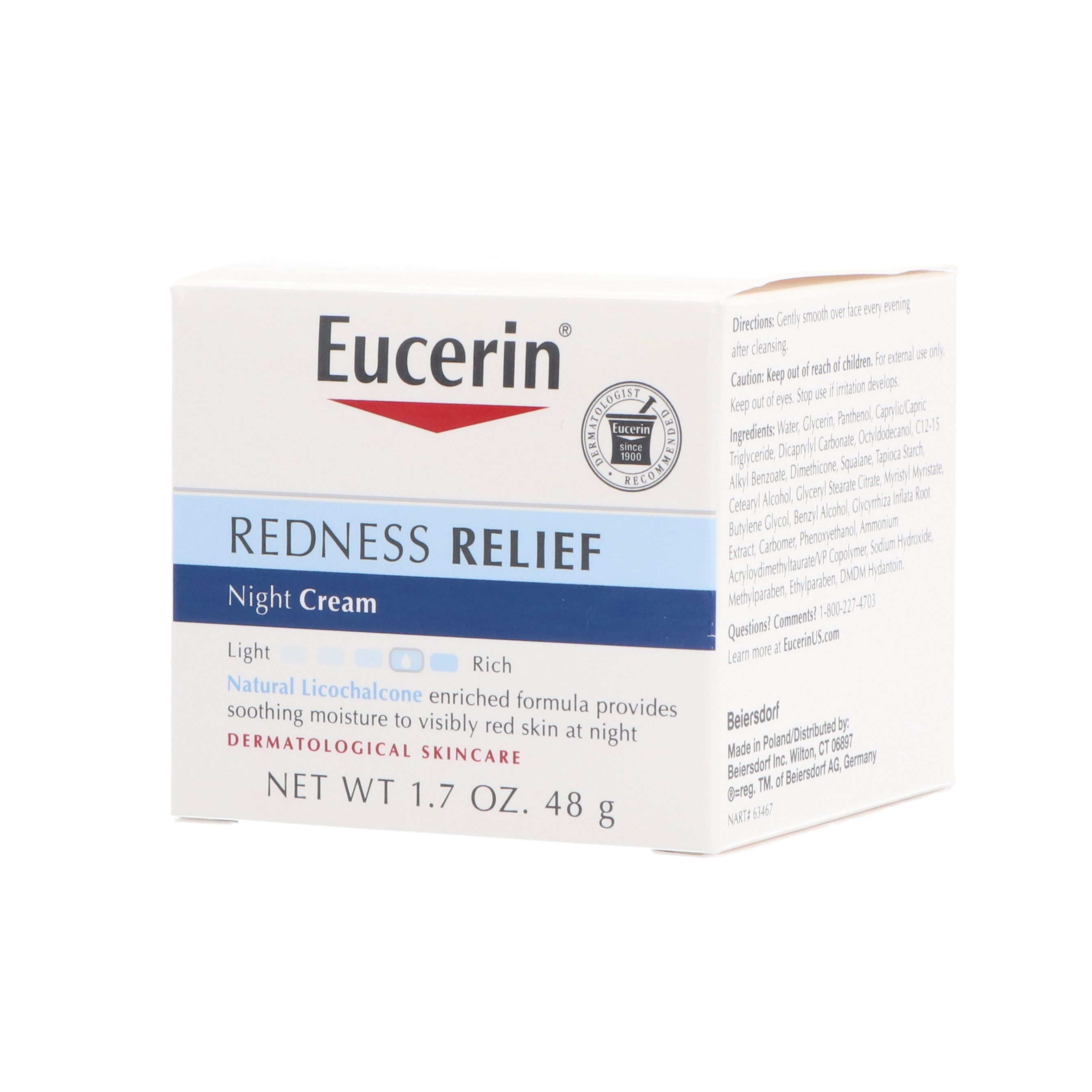 ユーセリン レッドネスリリーフナイトクリーム  Eucerin 3個セット Amazon.com: Eucerin Redness Relief Night Creme - Gently