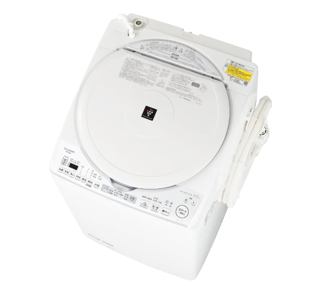 超美品 SHARP シャープ 洗濯8㎏/乾燥4.5㎏ 洗濯乾燥機 ES-TX8H シャープ SHARP 縦型洗濯乾燥機 洗濯8.0kg 乾燥4.5kg ヒーター乾燥