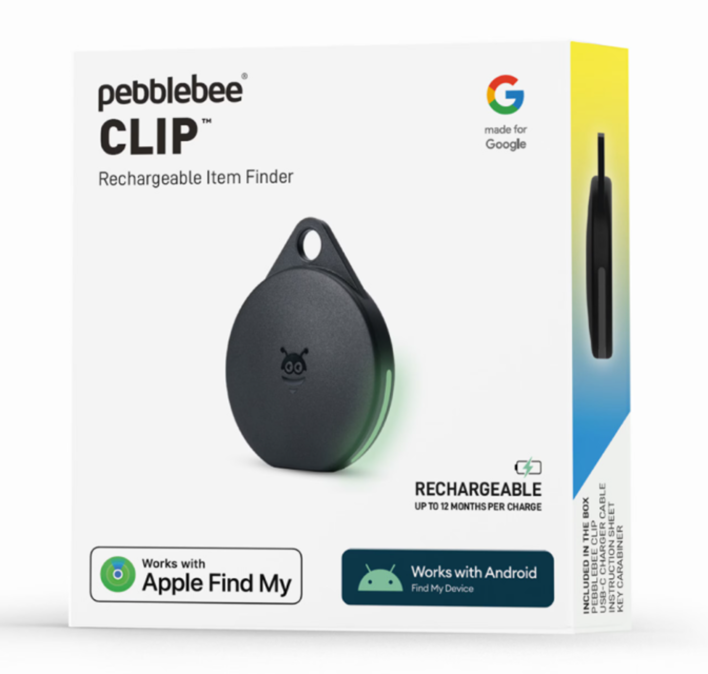 Pebblebee Clip & Card Universal 2点セット Pebblebee (ペブルビー) 5」iPhone/Android対応 スマートタグ
