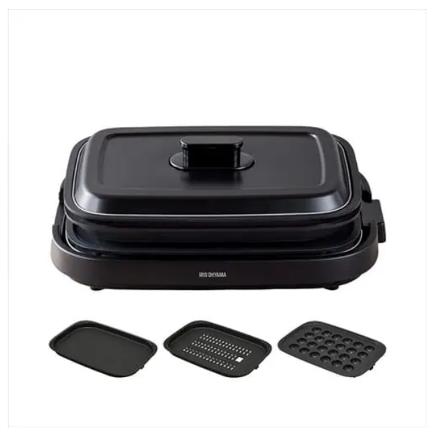 アイリスオーヤマ 網焼き風ホットプレート IHAK-A30-B アイリスオーヤマ 網焼き風ホットプレート｜IHAK-A30-B｜[通販