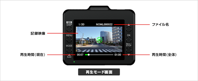 ユピテル SUPER NIGHT ドライブレコーダー ADR-300Sの映像再生方法は?
