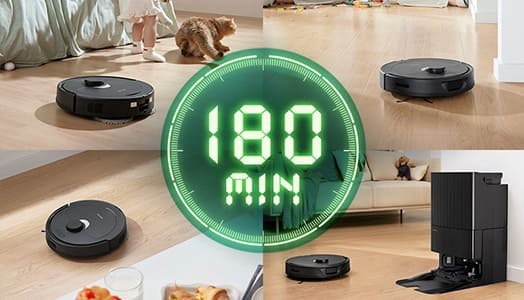 ロボロック Q Revoの全自動ドックは短時間で充電可能