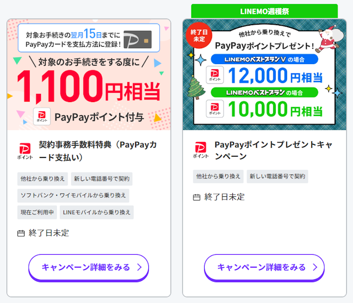 LINEMOの最新キャンペーンをチェック!