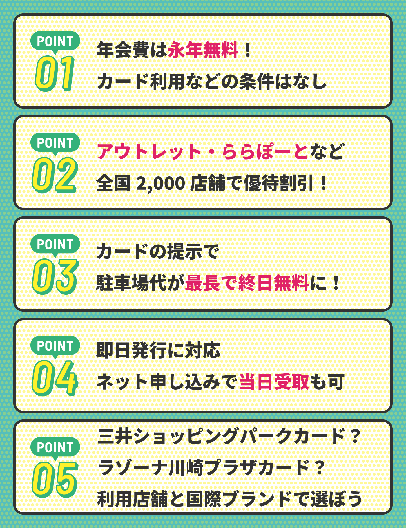 三井ショッピングパークカードの特徴やメリット デメリットは ポイント還元率の高さや特典などをレビュー Mybest