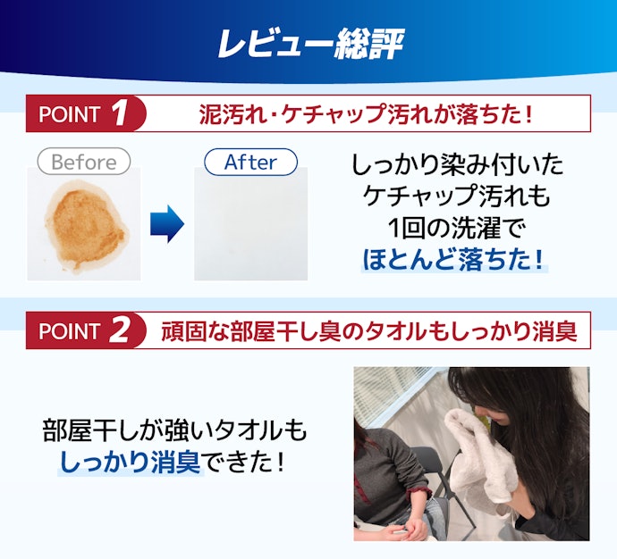 はじめに結論!1粒ポンと入れるだけで抜群の洗浄力!部屋干し臭が気になるタオルも消臭できる「メンパ洗剤」だった