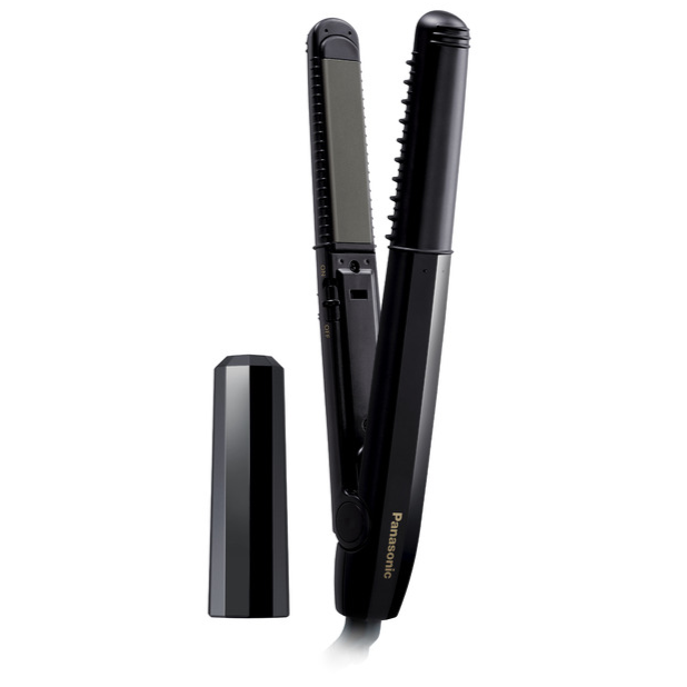 Panasonic ストレートヘアアイロン ブラック Panasonic ストレートアイロン ナノケア ブラック [交流 コード