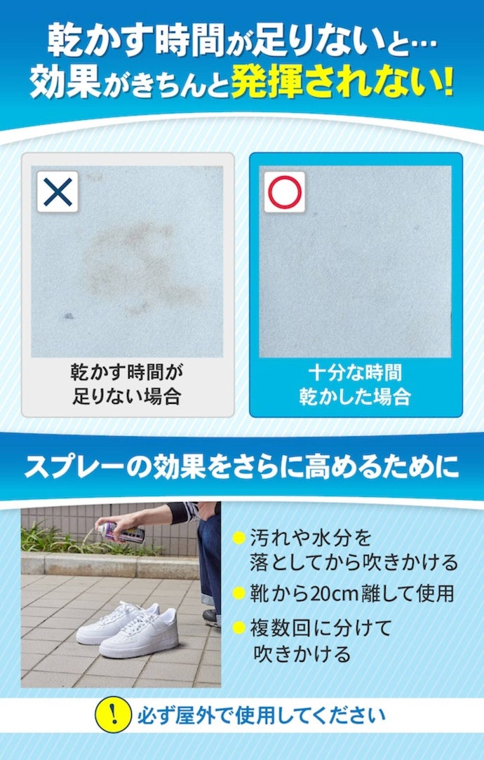 防水・防汚効果を得られないときは、使用方法を見直そう