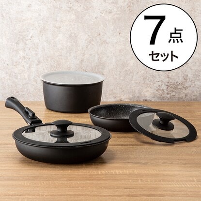 ニトリ IH・ガス火 取っ手が取れる鍋フライパン7点セットの評判 ニトリ IH・ガス火 取っ手が取れる鍋フライパン7点セットの評判