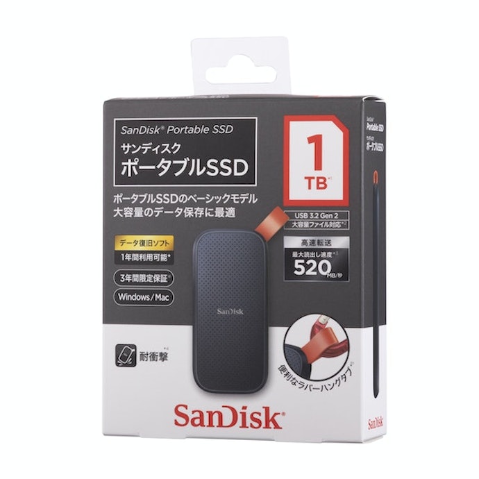 SanDisk SDSSDE30-1T00-J25 ポータブルSSD 1TB