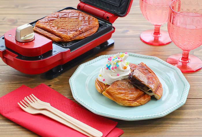 ブルーノ BRUNO ホットサンドメーカーダブル レッド