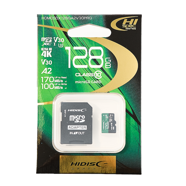 HIDISC - microSDカード 256GB【3個セット】(SDカードとしても使用可能!) HIDISC microSDXCカード 256GB CLASS10 UHS-1対応 SD変換