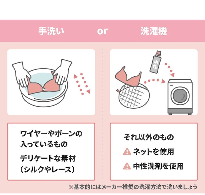 育乳ブラの洗濯方法は?