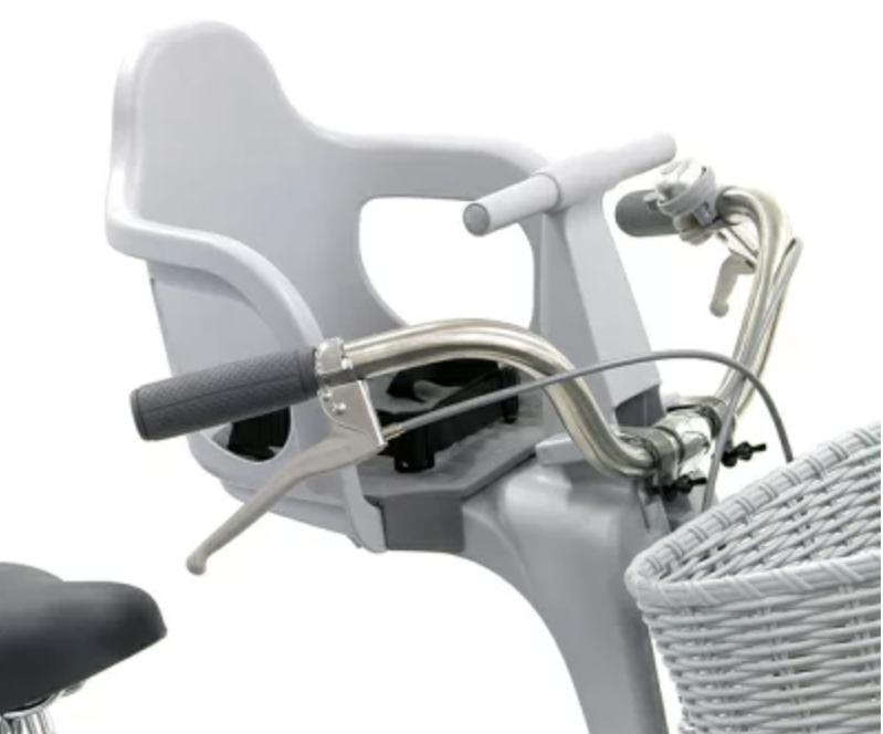 美品 OGK技研 自転車用 フロント ベビーシート FBC-003S2 グレー OGK技研 フロントチャイルドシート (FBC-003S2) ｜パーツ・用品