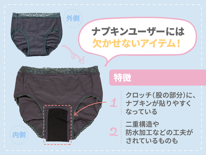 サニタリーショーツと普段のショーツの違いをご紹介!