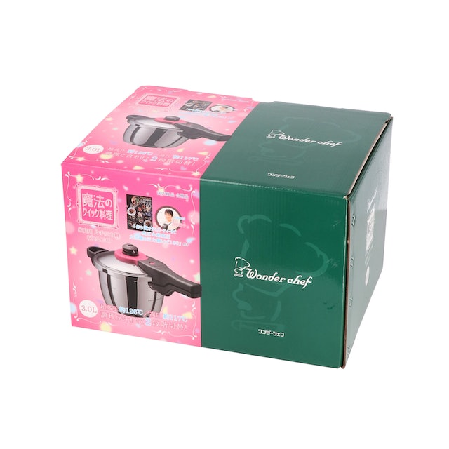 ワンタ゜ーシェフ魔法ノクイック料理３リットル] ワンダーシェフ 魔法のクイック料理 ZQシリーズ 片手圧力鍋3.0L ZQSA30