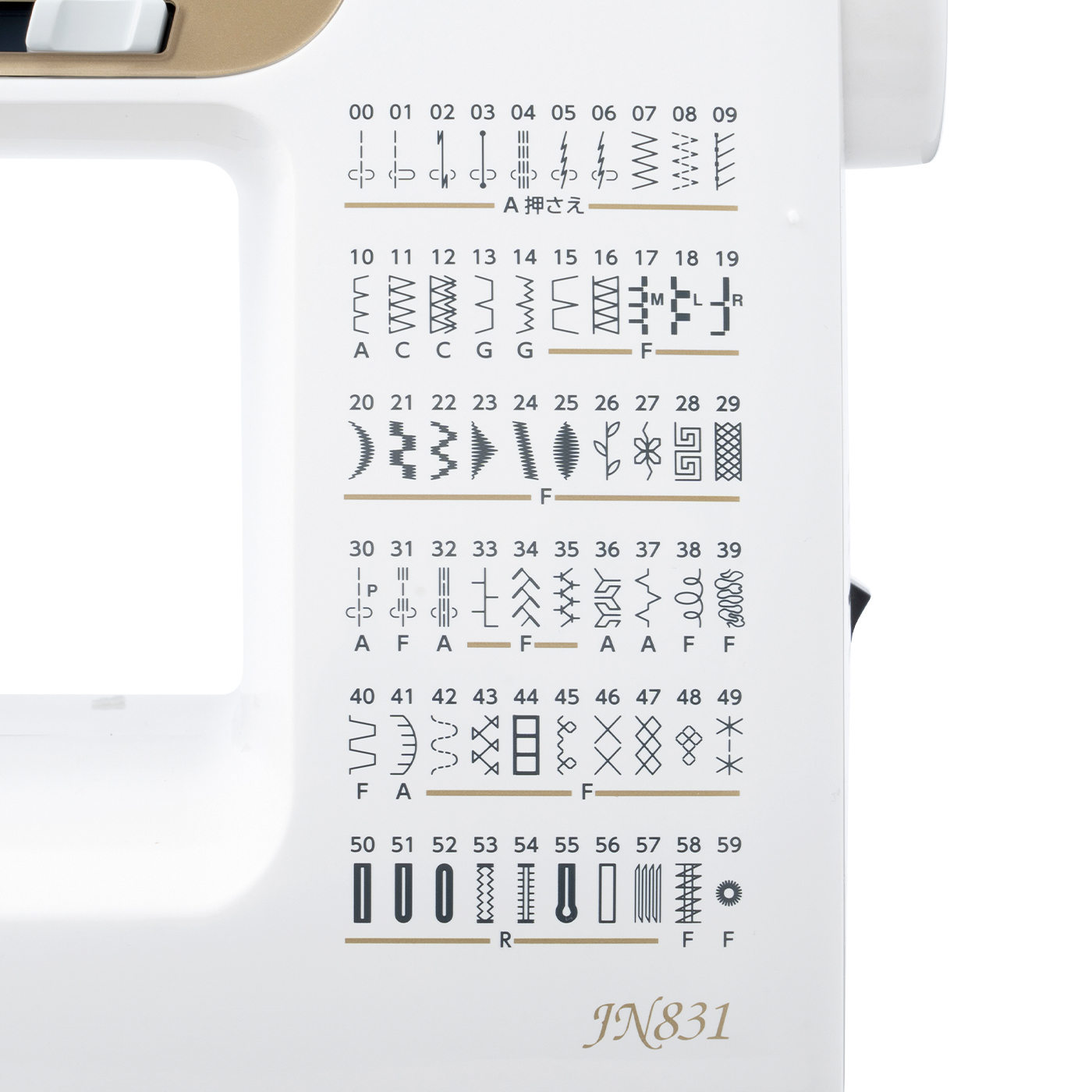 日本全国 送料無料 代引 同梱不可JANOMEジャノメミシン プログラム自動糸切り機能付コンピュータミシン JN831 fucoa.cl