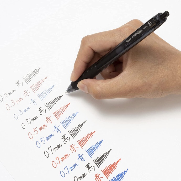 発色がよく、クリアな文字を書ける
