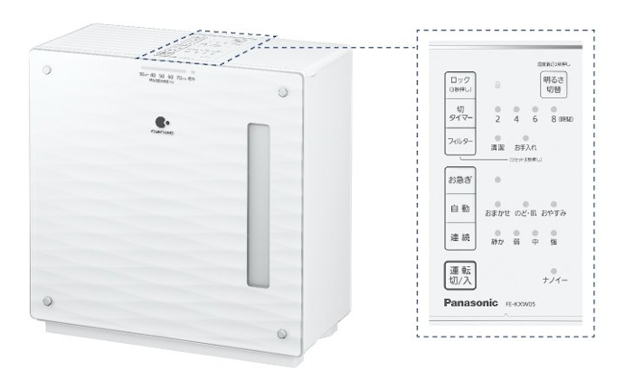 パナソニック ヒーターレス気化式加湿機 FE-KXW05をレビュー!クチコミ パナソニック ヒーターレス気化式加湿機 FE-KXW05をレビュー!クチコミ