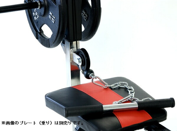 別売りの器具と組み合わせてトレーニングできる