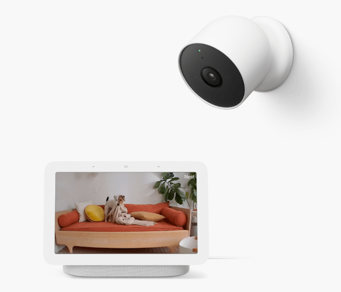 Google Nest Hubと連携できる。室内の様子もまとめて確認