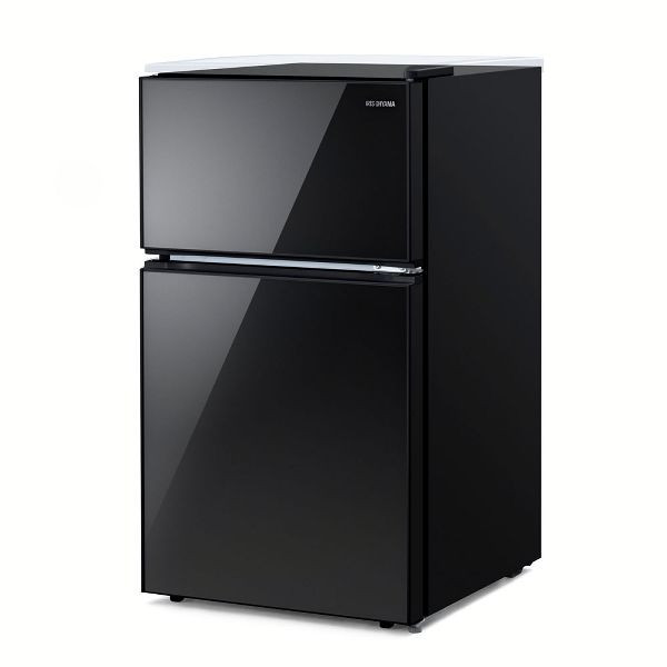 アイリスオーヤマ 冷蔵庫 KRSD-9A-B KRSD-9A-B 冷蔵庫 ブラック [90L /2ドア /右開きタイプ] 【お届け地域