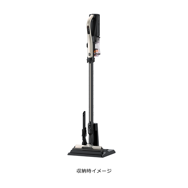カラーはシックなライトゴールド。2つのアタッチメントが付属