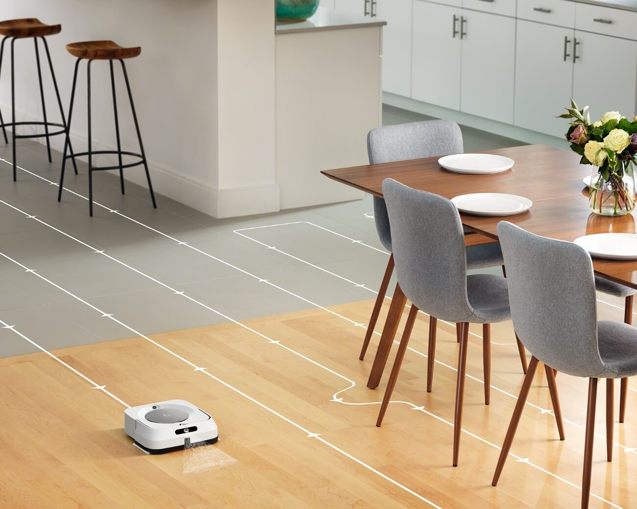 iRobot Braava jet m6 本体 充電ドック付き⭐️動作確認済 ブラーバ ジェット m6 (ホワイト) (公式整備済リユース品