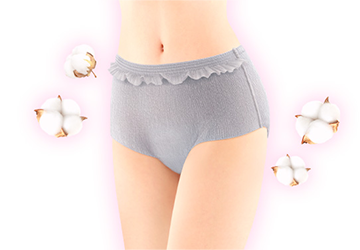 いつものショーツのようなすっきりシルエット。サイズは1種類