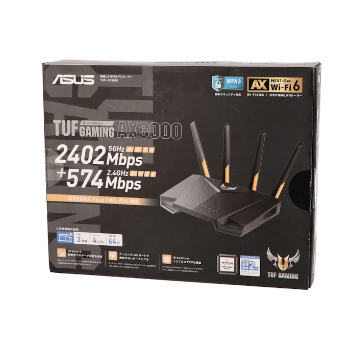 ASUS ゲーミングルーター Wi-Fi6 TUF-AX3000 - PC/タブレット