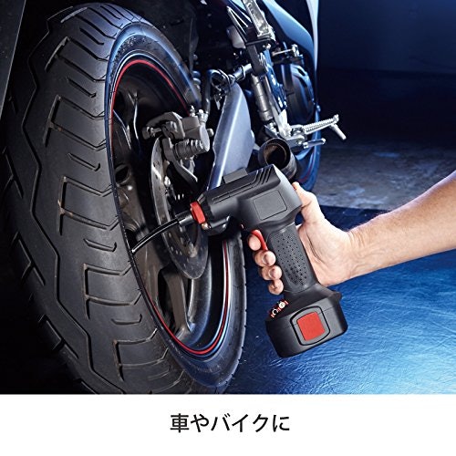 フル充電まで3.5時間。約10分間の連続作業ができる