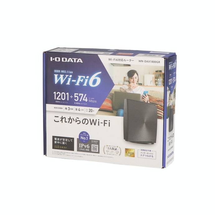 Wi-Fiルーター　WN-DAX1800GR
