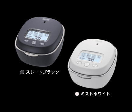 シンプルで洗練されたデザイン。大きめサイズで存在感がある炊飯器