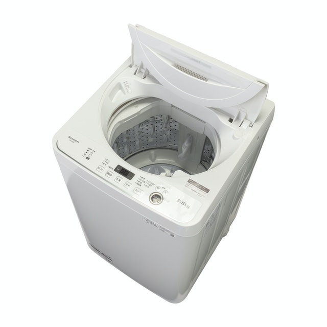 シャープ SHARP 全自動洗濯機 幅56.5cm5.5kg ES-GE5F-W直接引き取り可問い合わせ下さい