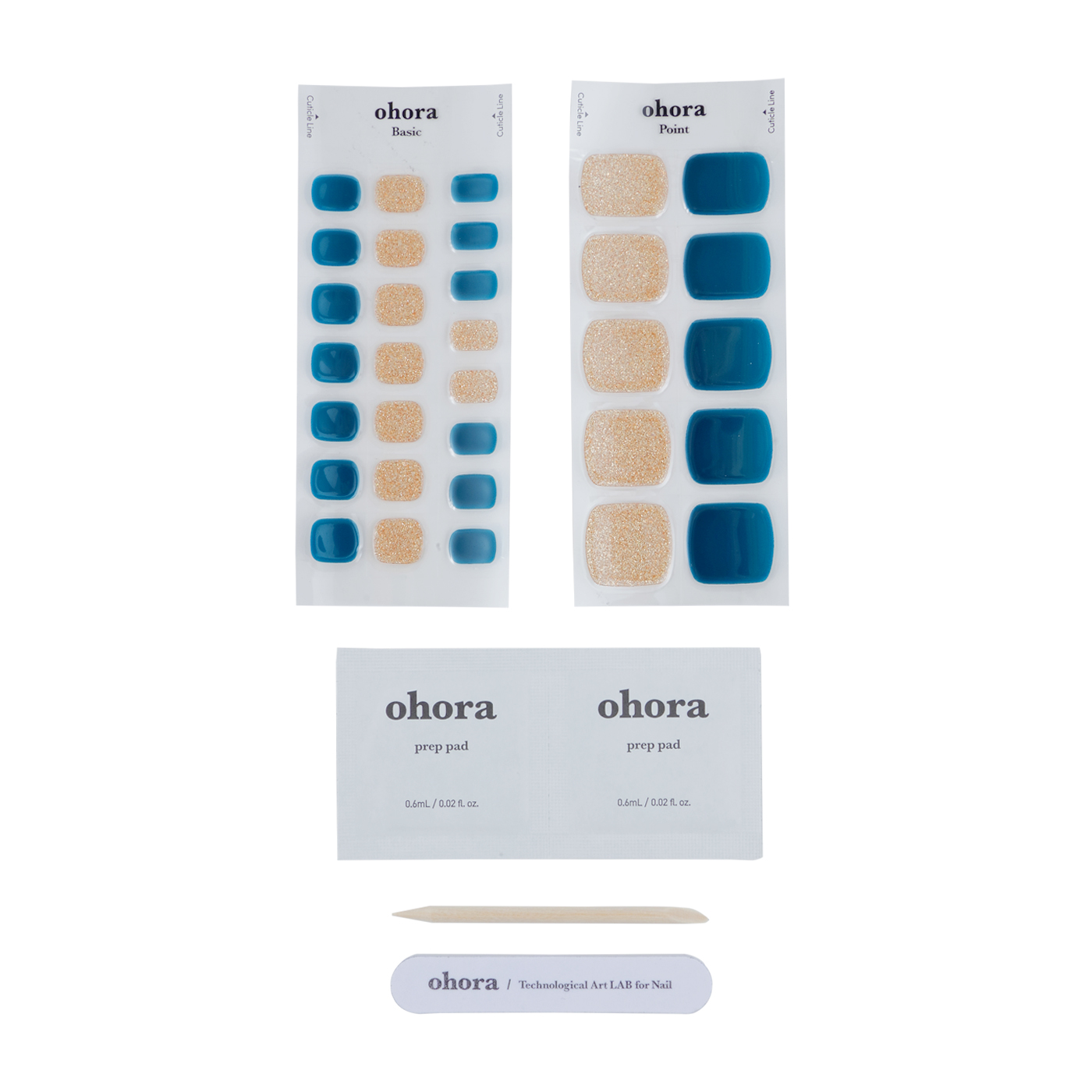 ohola オホーラ フット組み合わせ10枚ohora フットネイルをレビュー