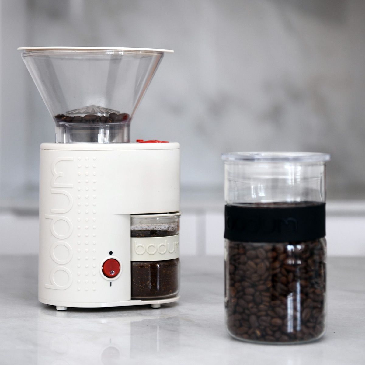 bodum BISTRO 電気式コーヒーグラインダー オフホワイト 10903-913JP BODUM® - Burr Coffee Grinder BISTRO 160 W - Black