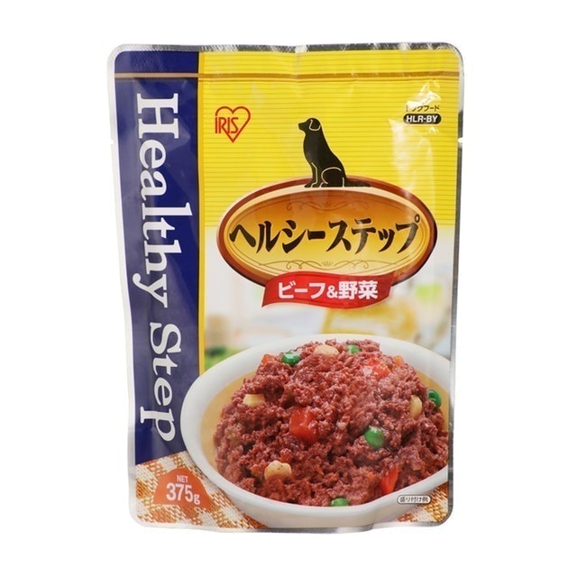 69%OFF!】 ドッグフード 缶詰 犬 フード 犬用 犬用フード アイリスオーヤマ ウェットフード ヘルシーステップ ビーフ 野菜 375g×12個セット  P-HLC discoversvg.com