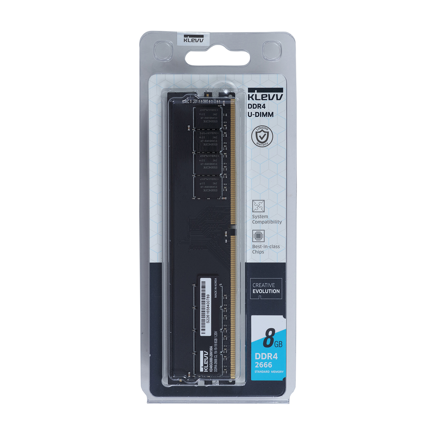 ESSENCORE KLEVV DDR4 U-DIMM STANDARD MEMORY KD48GU881-26N190Aを
