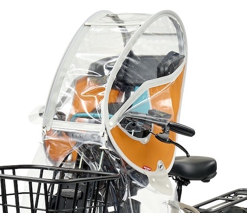 リトルキディーズ あと付け前乗せレインカバー グリーン 自転車 ハンドル引掛け リトルキディーズ あと付け前乗せレインカバー (ハンドル