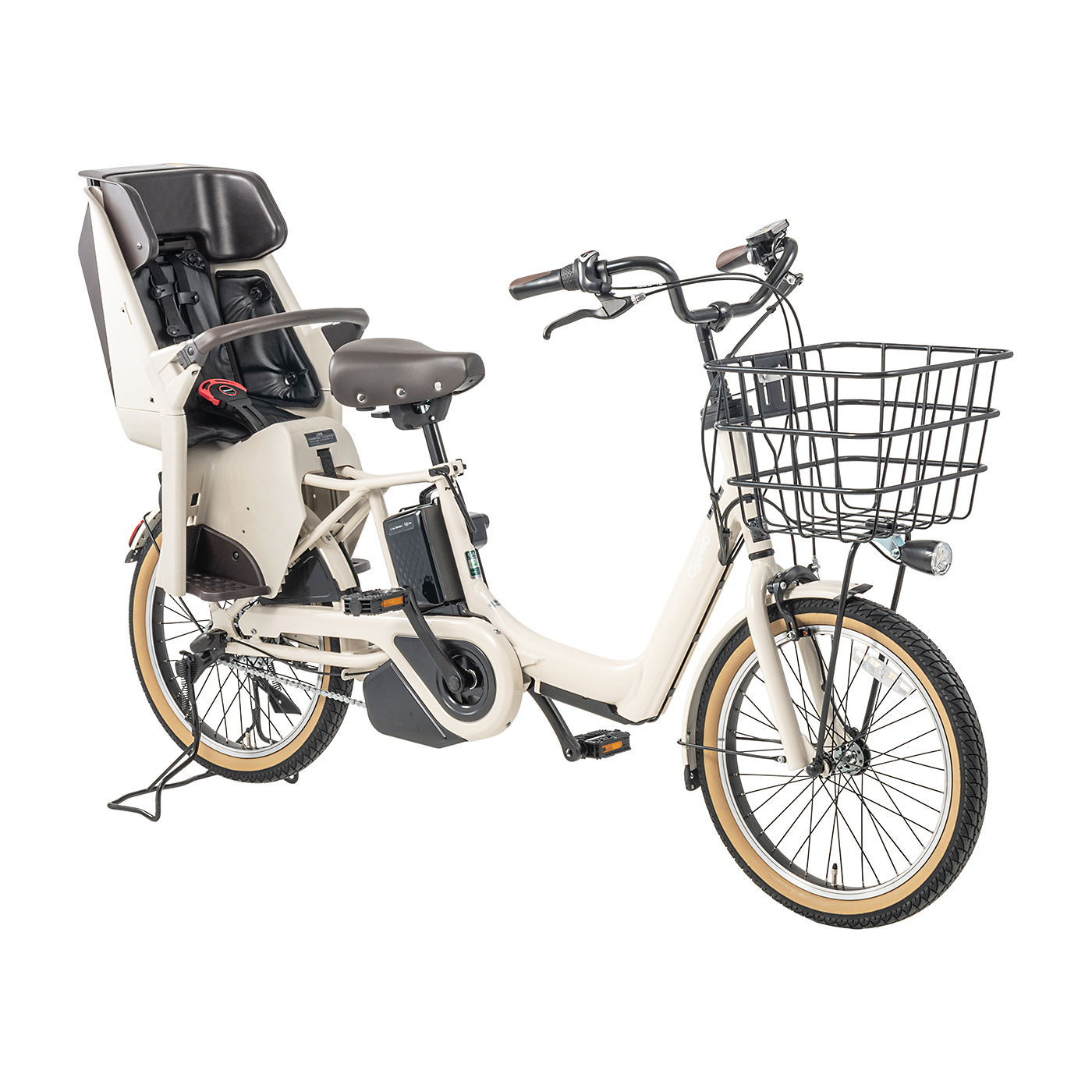 ✨美品✨おしゃれなベージュ✨パナソニック ギュットアニーズ　子供乗せ電動自転車 1都4県全域送料無料 業界最長12ヶ月保証 電動アシスト自転車