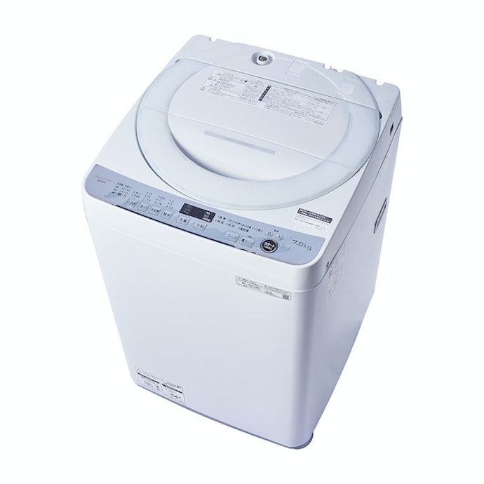 【美品】シャープ 全自動洗濯機 ステンレス槽 4.5kg ホワイト系