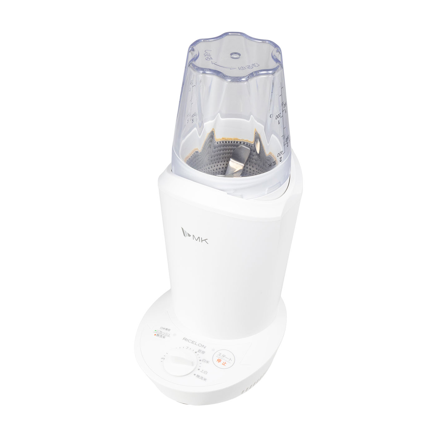 エムケー精工 MK精工 家庭用精米機 MK SM-500W 横暴 ホワイト