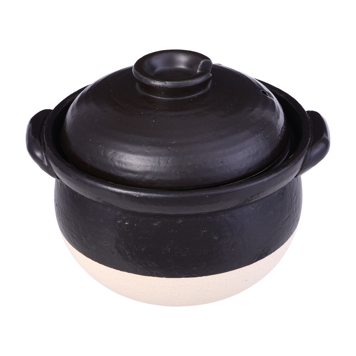 佐治陶器 萬古焼 炊飯鍋 (中蓋付) 4合 黒しずく 33-102 萬古焼土鍋 2合 黒しずく 炊飯鍋 (中蓋付) 1.2L 佐治陶器 二重蓋 日本