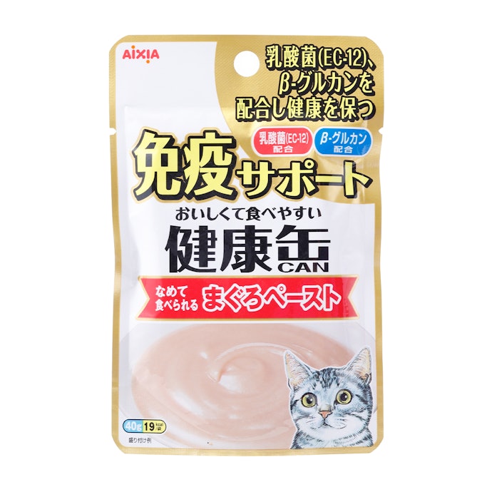 アイシア 健康缶 ペースト 総合栄養食 キャットフード 高齢猫 シニア猫 アイシア 健康缶パウチ 免疫サポート まぐろペーストをレビュー
