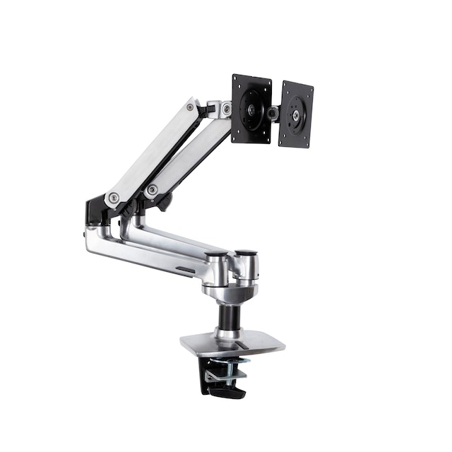 エルゴトロン LXデュアルモニターアーム サイドバイサイド アルミニウム エルゴトロン LX デスクマウント デュアル ダイレクト モニター