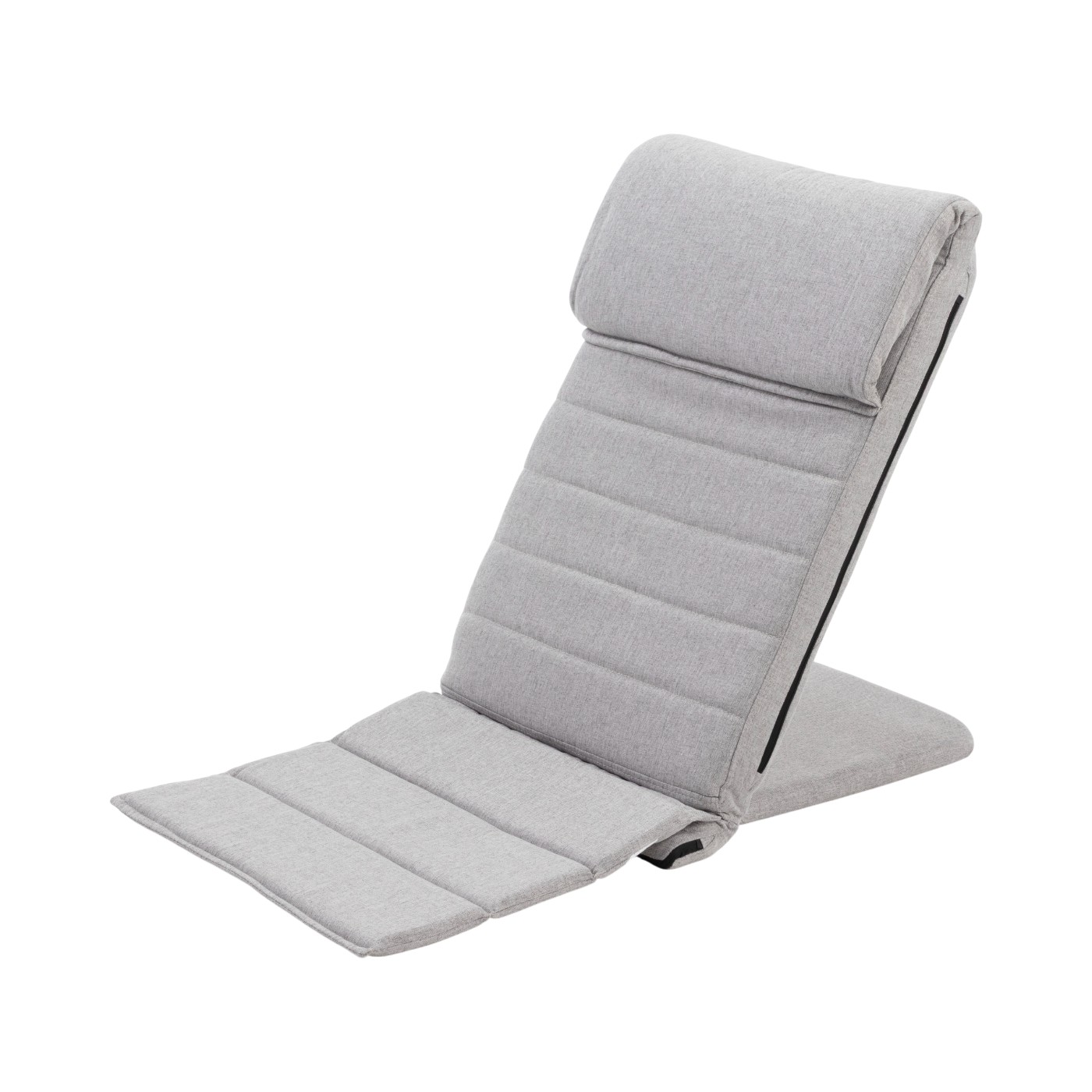 2個セット　いつでもどこでも背もたれ座椅子　LGY色 ドウシシャ ルミナス いつでもどこでも背もたれ座椅子 スリム EIDS-LGY